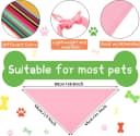100 Pcs Dog Bandanas Blank Bulk — Plain