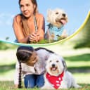 100 Pcs Paw Dog Bandanas Bulk Pet Paw Grooming Bandanas for Dogs