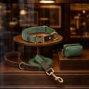PU Leather Dog Collar for Medium Dogs — Soft Nylon Lining