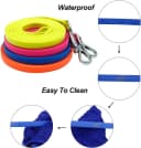 Waterproof Long Dog Leash Recall Training Lead 5 10 16 30 50 Foot for Large Medium Small Dogs Outdoor Training