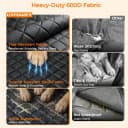Dog Car Seat Cover for Back Seat — 100% Waterproof Hammock for Car