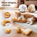 Plush Bread Catnip Toys for Indoor Cats 6 Pack