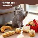 Plush Bread Catnip Toys for Indoor Cats 6 Pack