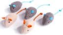 Cat Toy Interactive Toy Plush Mouse Shaped Toy — (3 Pack)