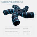Cat Tunnel for Indoor Cats Large, with Play Ball S-Shape 5 Way Collapsible Interactive Peek Hole Pet Tube Toys
