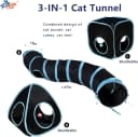 Cat Tunnels for Indoor Cats with Cube Tent Toys Combo