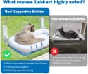 Foldable Cat Hammock for Window (White Bolster Bed