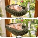 Cat Window Perch for Indoor Cats Hammock for Window with Reversible Cushion