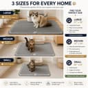 Cat Litter Mat — 30" x 22" Extra-Large, Double-Layer Honeycomb Litter Mat