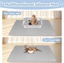 Silicone Cat Litter Mat for Litter Box 40”x28” Large Cat Mat