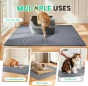 Cat Litter Mat — 40" x 28" Extra Large Silicone Waterproof Litter Trapping Mat for Scatter Control Soft on