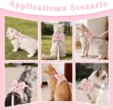 Pink Bow Cat Harness and Leash Set — Escape Proof
