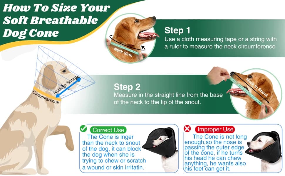 Soft Dog Cone Collar — Adjustable Elizabethan Anti-Lick Pet Recovery Collar — product details