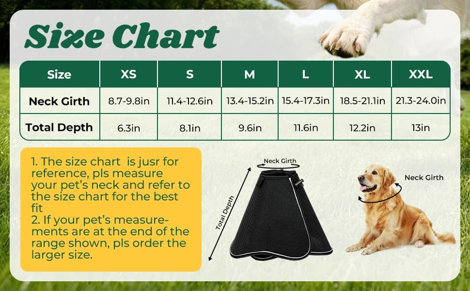 Soft Dog Cone Collar — Adjustable Elizabethan Anti-Lick Pet Recovery Collar — product details