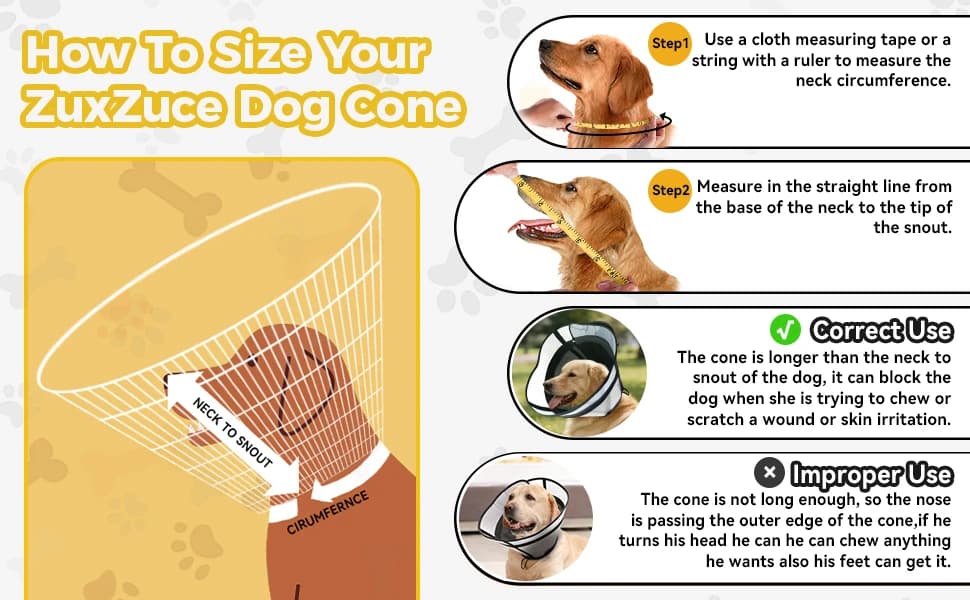 Soft Transparent Dog Cone Collar — Depth Adjustable Recovery Cone — product details