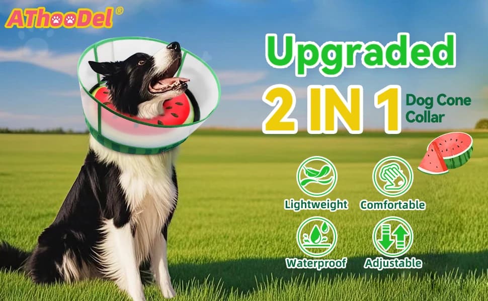 Upgraded Inflatable Dog Cone Collar to Stop Licking — Soft Dog Donut Collar — More than A Cone- It's Peace of Mind
