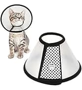 Adjustable Recovery Pet Cone E-Collar for Cats Kittens Rabbits — Plastic Elizabeth Protective Collar Wound — collection imagery