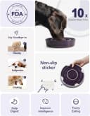 Dog Bowls Slow Feeder Ceramic — 1.5 Cup Slow Feeding Bowl for Small and Medium Breed