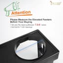 Dog Slow Feeder - Reduce Slip Puzzle Bowl for Raised Pet Feeders - Interactive Bloat Stop Elevated Diners