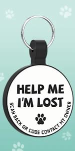Personalized Stainless Steel QR Code Pet ID | Dog and Cat Collar Tag | Online Profile | Scanned Location Alert — product details