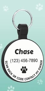 QR Code Pet ID | Personalized Dog and Cat Collar Tag | Online Profile with Instant Scanned Location Alert Email — product details