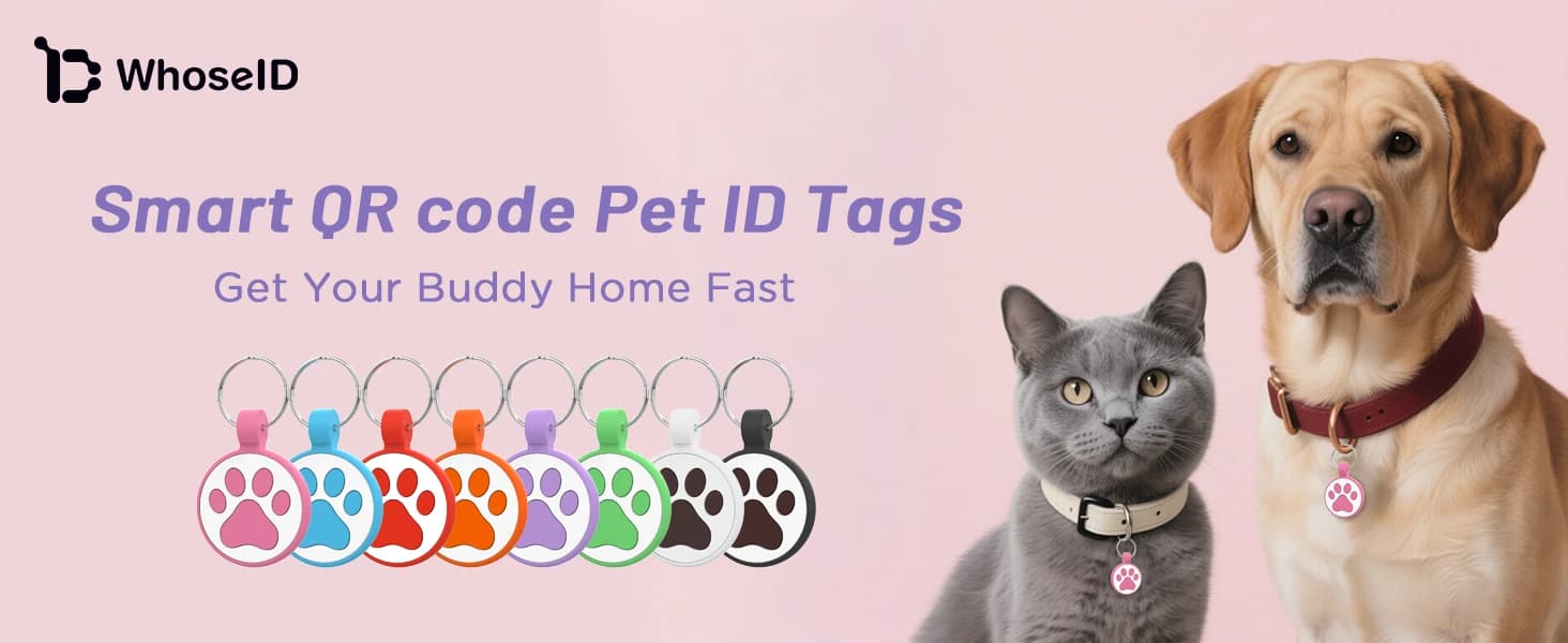 QR Code Cat Tag — Modifiable Pet Online Profile Page — product details
