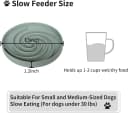 Slow Feeder Dog Bowls, Dishwasher Microwave Safe Silicone Puppy Puzzle Bowl with Non-Slip Design for Eating