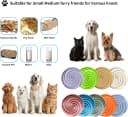 Slow Feeder Dog Bowls, Dishwasher Microwave Safe Silicone Puppy Puzzle Bowl with Non-Slip Design for Eating