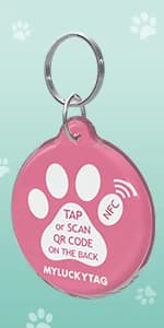 QR Code Pet ID | Personalized Dog and Cat Collar Tag | Online Profile with Instant Scanned Location Alert Email — product details