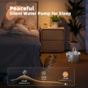 Cat Water Fountain Stainless Steel: 2.2 L Cat Fountain for Drinking - Automatic Pet Water Fountain for Cats