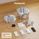 Stainless Steel Cat Water Fountain: Pet Fountains for Cats/Dog Indoor 74oz