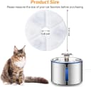 Cat Water Fountain Filters — 6 Pieces Triple Filtration System Replacement Filter Fit for 84oz/2.5L Cat Pet