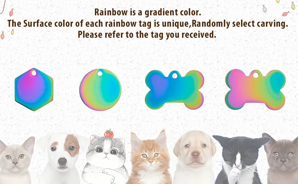 Personalized Pet ID Tags — Custom Stainless Steel Dog and Cat Tags (Circle) — product details