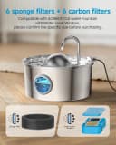 Pet Water Fountain Filter — 24 Per Fountain Filter Replacement