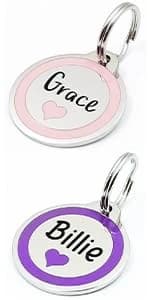 Personalized Pet ID Tags — Custom Stainless Steel Dog and Cat Tags (Circle) — product details