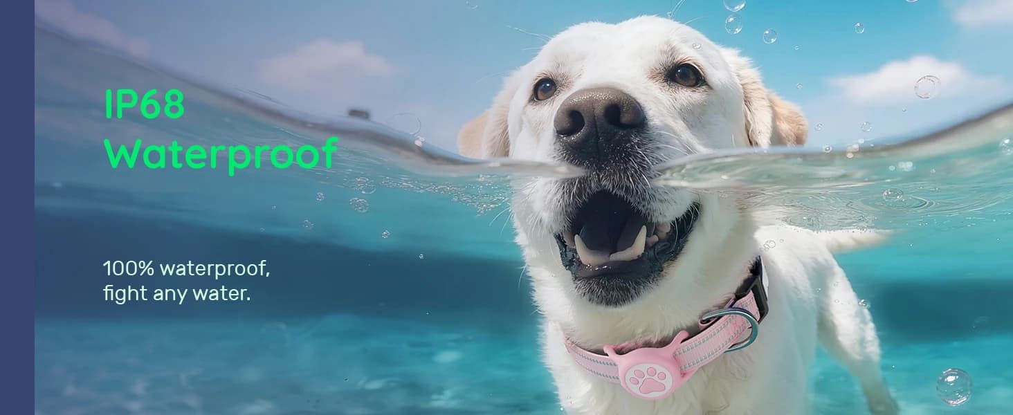 Premium Airtag Dog Collar，with IP68 Waterproof AirTag Holder — product details