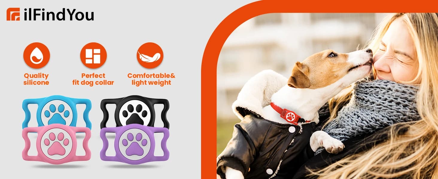 Waterproof Airtag Dog Collar Holder for Apple Air Tag — product details