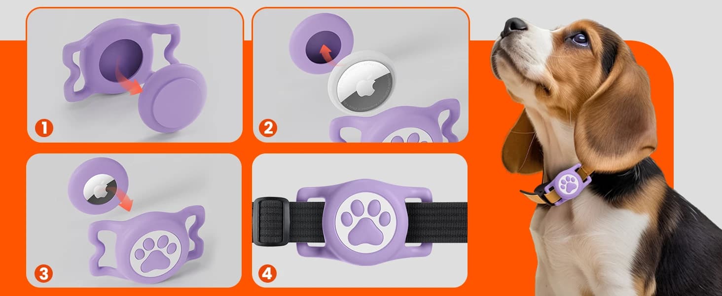 Waterproof Airtag Dog Collar Holder for Apple Air Tag — product details