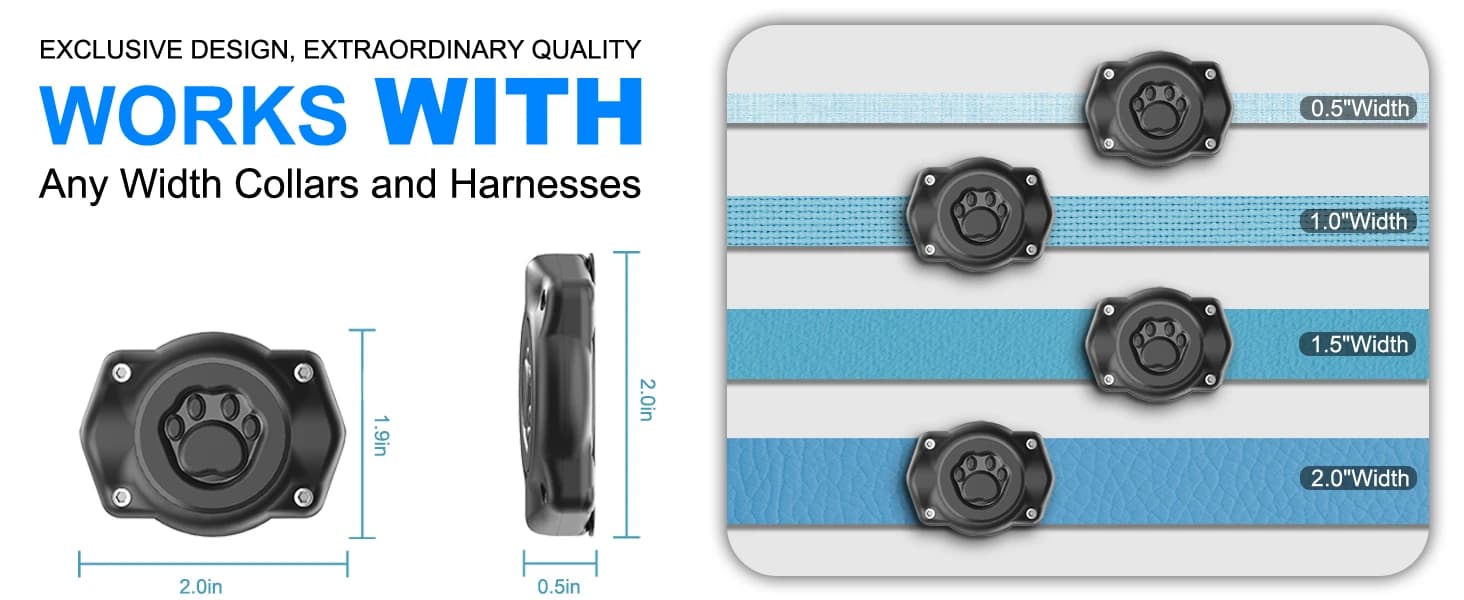 AirTag Dog Collar Holder Compatible with Apple Air Tag — 1st & 2nd Gen — product details