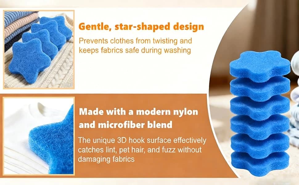 6 PCS Pet Hair Remover for Laundry – Effectively Removes Fur — product details