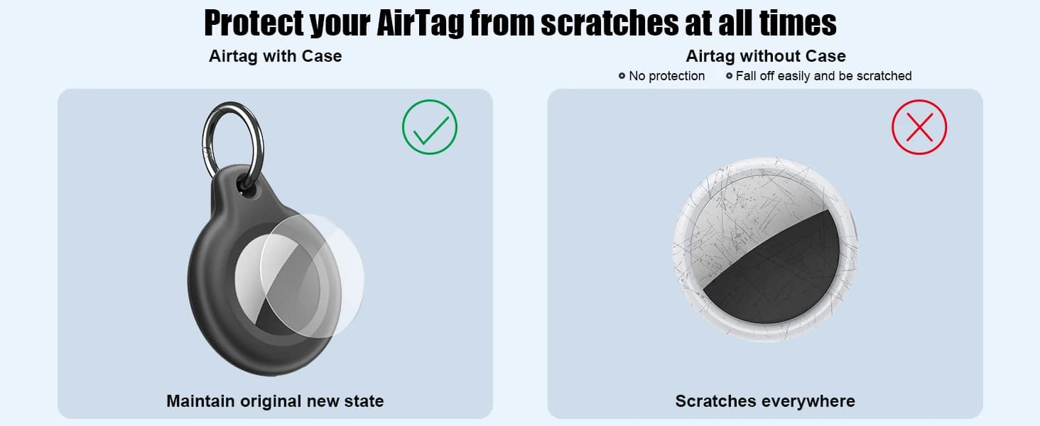 Waterproof Airtag Holder,2 Pack Air tag Keychain — product details