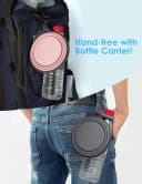 2 Pack Collapsible Dog Bowls with Bottle Carrier