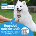 [ 2 in 1 design ] Undercoat Rake and Deshedding Tool for Dogs and Cats - Dematting Comb for Long Hair Pets