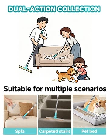 Carpet Rake for Pet Hair Removal Tool — collection imagery