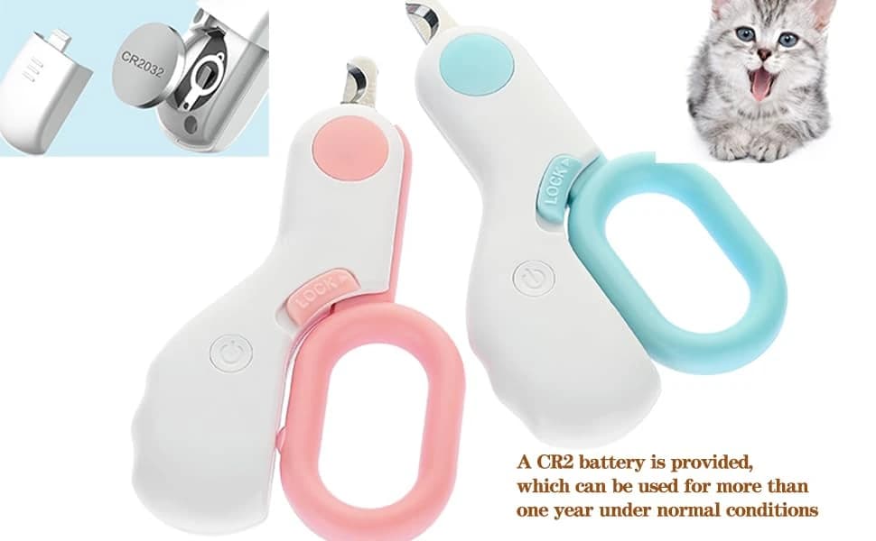 Small Animals Nail Clippers with LED Lights to Avoid Excessive Cutting and Sharp Blades - Professional Claw — product details