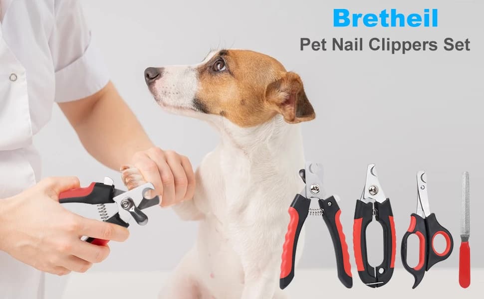 Dog Nail Clippers Trimmer Set — Quick Safety Guard to Avoid Over-Cutting — Dog Nail Clippers Trimmer Set with Storage Case and Nail File