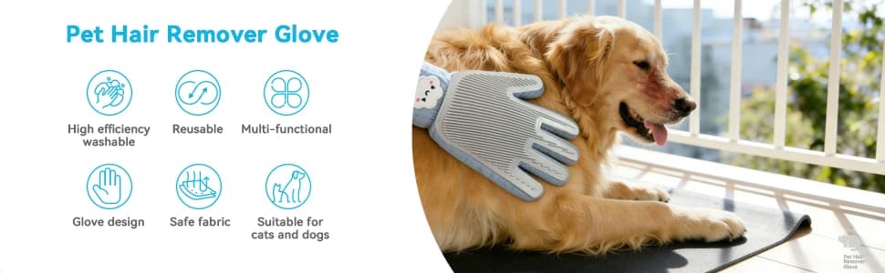 Cat Grooming Gloves — Upgraded 2-in-1 Double-Sided — collection imagery