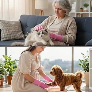 Silicone Dog Grooming Glove for Dogs and Cats — collection imagery