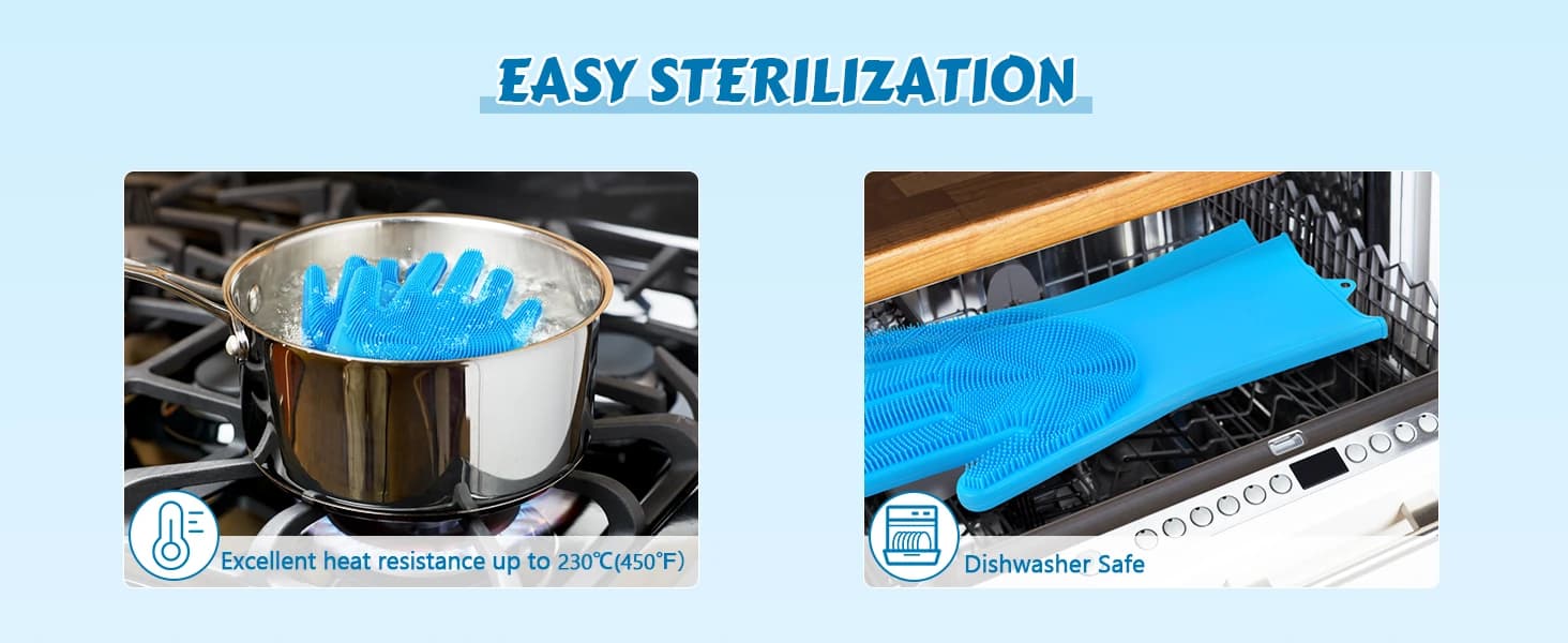 Silicone Pet Grooming Gloves for Washing Cats Dogs Bath Brush — product details