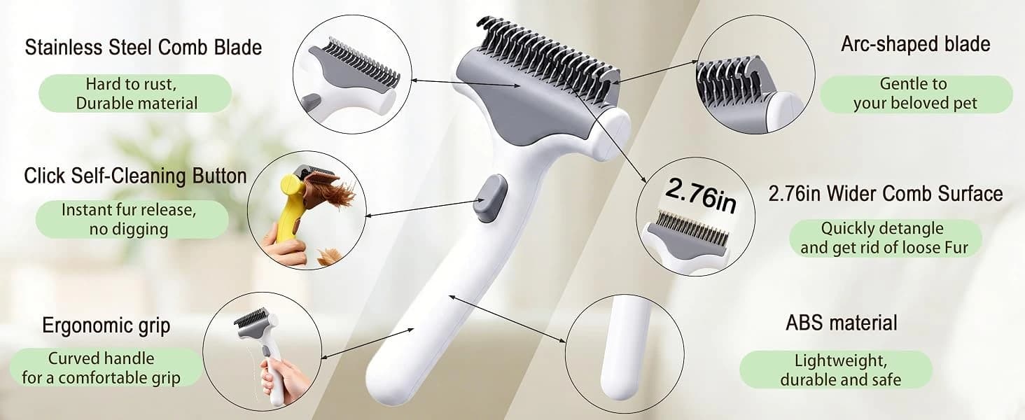 Undercoat Rake for Dogs and Cats — product details